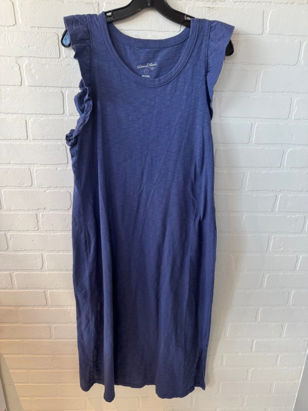 Dress Casual Midi By Universal Thread In Blue, Size: L Cheap