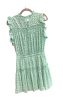 Dress Casual Midi By Clothes Mentor In Green & White, Size: M Online now