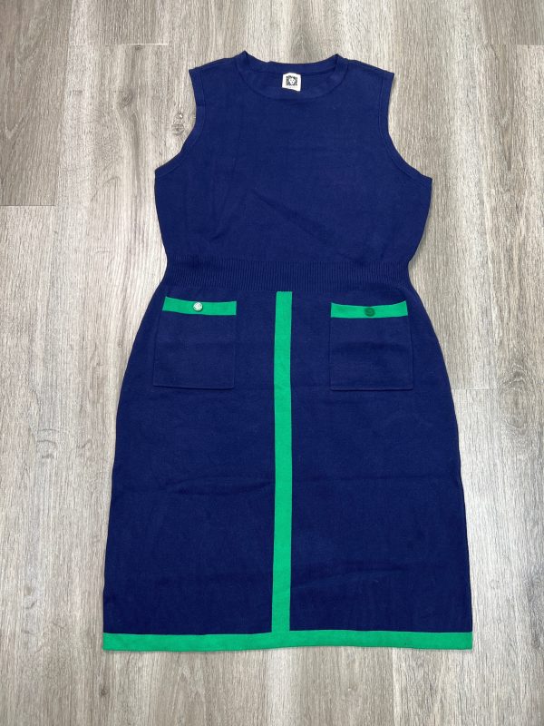 Dress Casual Midi By Anne Klein In Blue, Size: L For Cheap