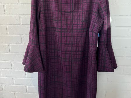 Dress Work By Liz Claiborne In Black & Purple, Size: 1x Cheap