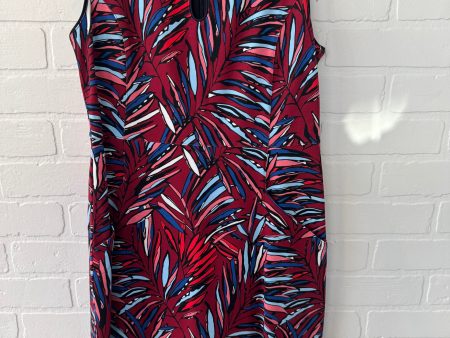 Dress Work By Lands End In Blue & Red, Size: Sp Online Hot Sale