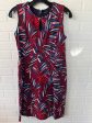 Dress Work By Lands End In Blue & Red, Size: Sp Online Hot Sale