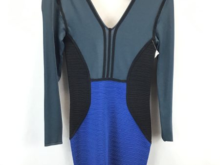 Dress Party Short By Clothes Mentor In Black & Blue, Size: S Online