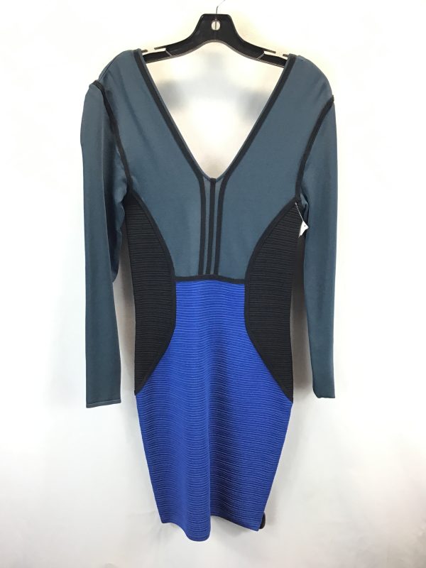 Dress Party Short By Clothes Mentor In Black & Blue, Size: S Online