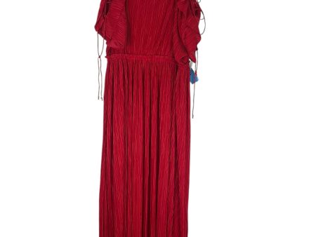 Dress Party Midi By Express In Red, Size: L Fashion