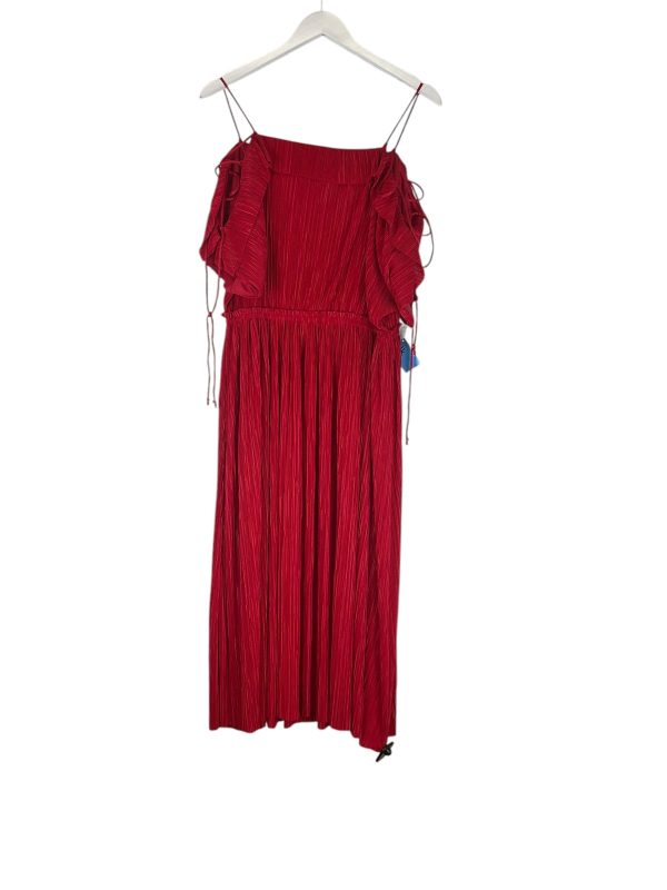 Dress Party Midi By Express In Red, Size: L Fashion