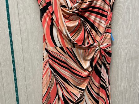 Dress Work By Calvin Klein In Orange & Pink, Size: Xl on Sale