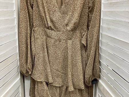 Dress Casual Midi By Clothes Mentor In Brown, Size: Xs Supply