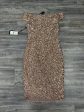 Dress Party Midi By Adrianna Papell In Rose Gold, Size: 2 For Discount