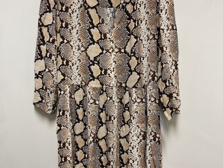 Dress Casual Short By Maeve In Snakeskin Print, Size: M For Cheap