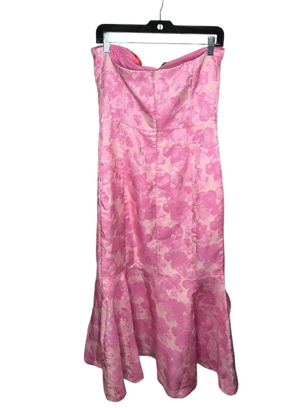 Dress Casual Midi By Clothes Mentor In Pink, Size: L Supply