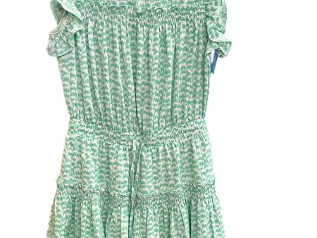 Dress Casual Midi By Clothes Mentor In Green & White, Size: M Online now