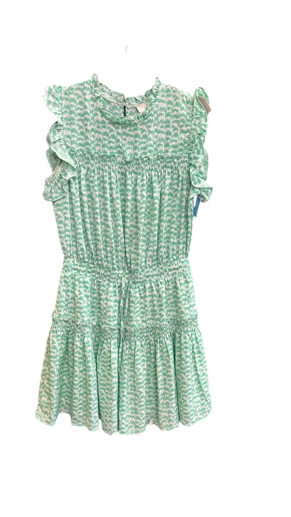 Dress Casual Midi By Clothes Mentor In Green & White, Size: M Online now