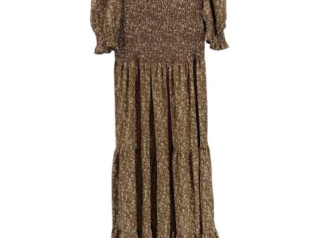 Dress Casual Maxi By Clothes Mentor In Brown, Size: Xl on Sale