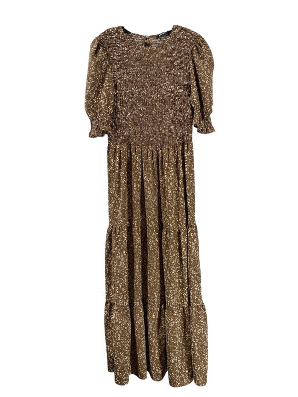 Dress Casual Maxi By Clothes Mentor In Brown, Size: Xl on Sale