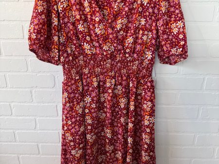 Dress Casual Short By Draper James Rsvp In Red & Yellow, Size: Xl Hot on Sale