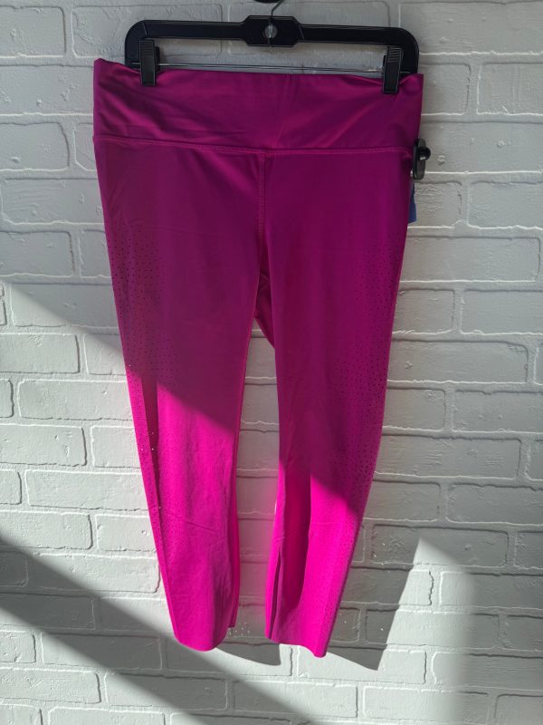 Athletic Leggings By Athleta In Pink, Size: 8 For Cheap