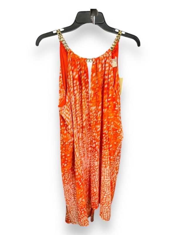 Dress Casual Midi By Michael By Michael Kors In Orange, Size: 2x For Sale