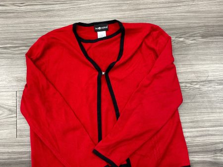 Sweater By Sag Harbor In Black & Red, Size: Xl Supply