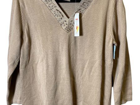 Sweater By Croft And Barrow In Beige, Size: L Online Sale