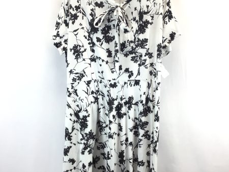 Dress Casual Midi By Clothes Mentor In Black & White, Size: 2x For Cheap