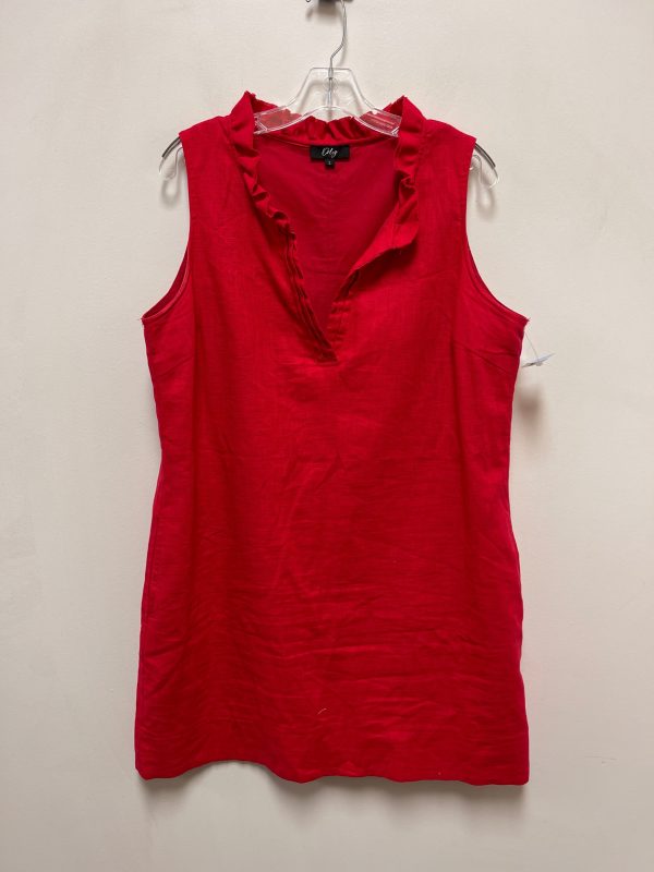 Dress Casual Short By Clothes Mentor In Red, Size: L Fashion