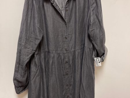 Dress Casual Short By Time And Tru In Grey, Size: 2x on Sale