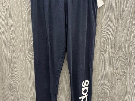 Athletic Leggings By Adidas In Navy, Size: M Online Sale