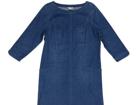 Dress Casual Midi By J. Jill In Blue Denim, Size: M Online now