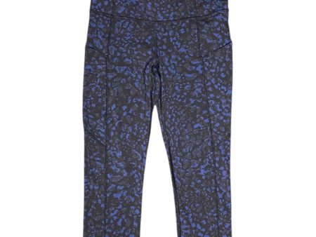 Athletic Leggings By Lululemon In Black & Blue, Size: S on Sale