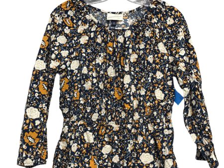 Top Ls By Universal Thread In Floral Print, Size:Xs Fashion