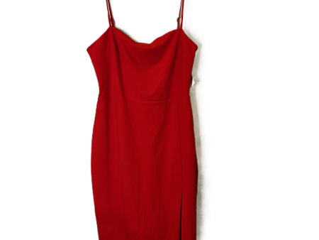 Dress Party Midi By Express In Red, Size: 12 Online now