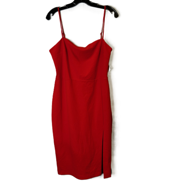 Dress Party Midi By Express In Red, Size: 12 Online now