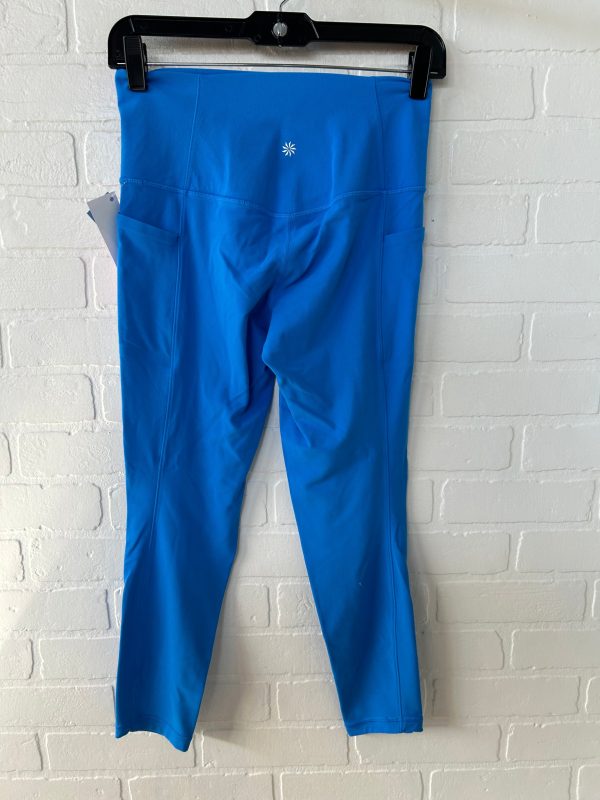 Athletic Leggings By Athleta In Blue, Size: 4 Sale