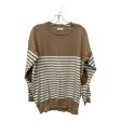 Sweater By Chicsoul In Brown & White, Size:1X Supply