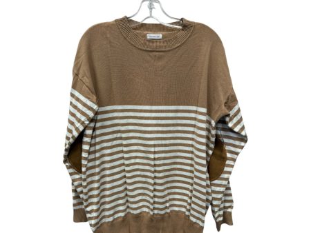 Sweater By Chicsoul In Brown & White, Size:1X Supply