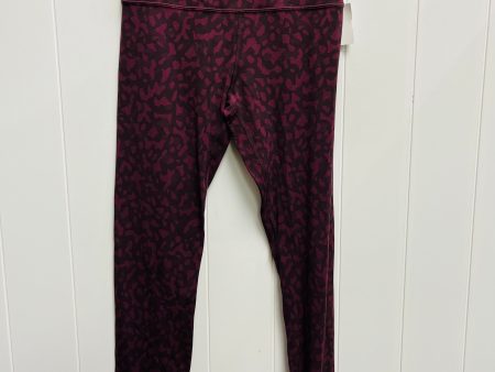 Athletic Leggings By Lululemon In Red, Size: 6 Fashion