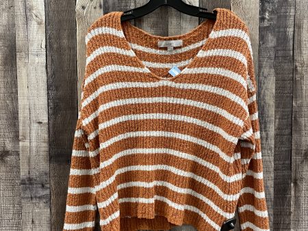 Sweater By Loft In Striped Pattern, Size: L Sale