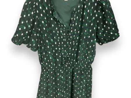 Dress Party Midi By Loft In Green & Silver, Size: S For Sale