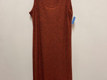 Dress Casual Midi By Jeans By Buffalo In Orange, Size: L Online Hot Sale