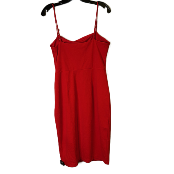 Dress Party Midi By Express In Red, Size: 12 Online now