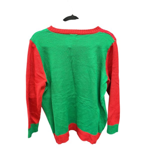 Sweater By Clothes Mentor In Green & Red, Size: Xl Fashion