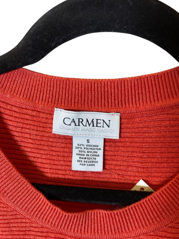 Sweater By Carmen By Carmen Marc Valvo In Orange, Size: S For Discount