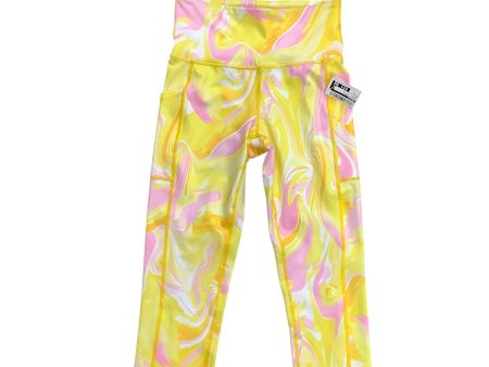 Athletic Capris By Ideology In Yellow, Size: Xs Sale