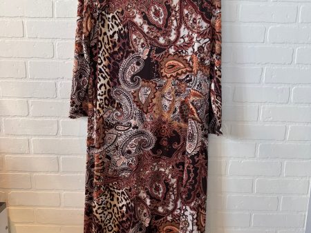 Dress Casual Maxi By Chicos In Brown, Size: L Online