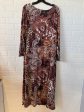 Dress Casual Maxi By Chicos In Brown, Size: L Online