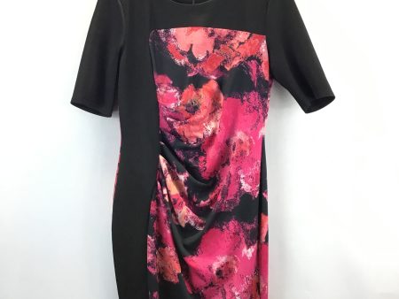 Dress Casual Midi By Roz And Ali In Black & Pink, Size: 12 Cheap