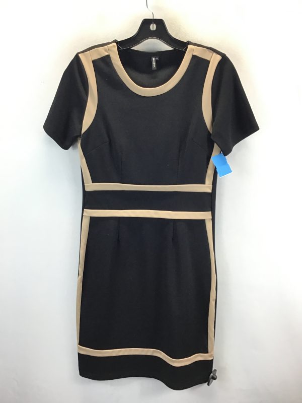 Dress Casual Midi By Clothes Mentor In Black & Cream, Size: M Online Hot Sale