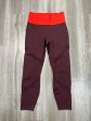 Athletic Leggings By Athleta In Maroon, Size: M Hot on Sale