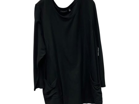 Top Ls By Susan Graver In Black, Size:3X on Sale